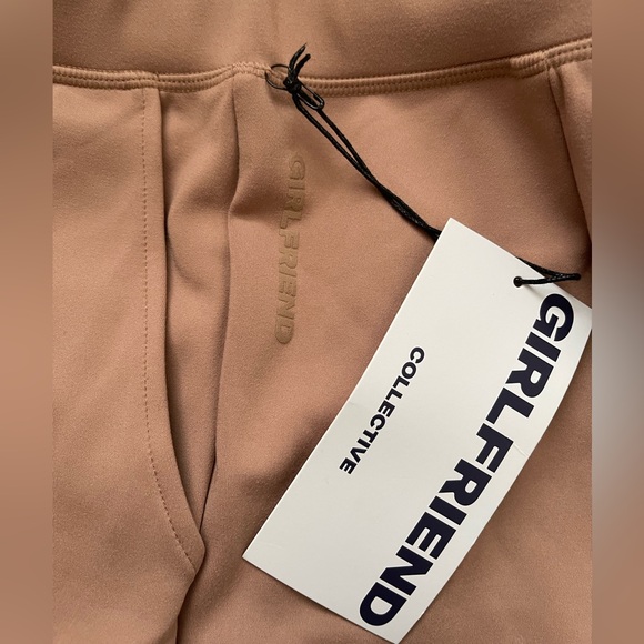 NWT Girlfriend Collective Luxe Wide Leg Pants Tan - Picture 5 of 5